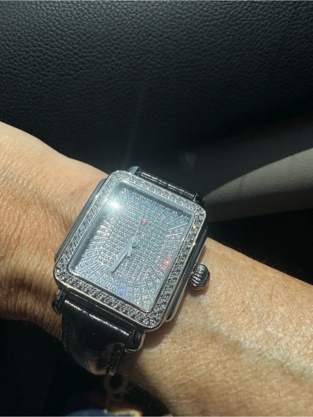 Michele SS 1.5-1 Diamond count. R-20M16 DECO working 32mm alligator band 6-8